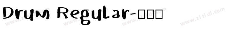 Drum Regular字体转换